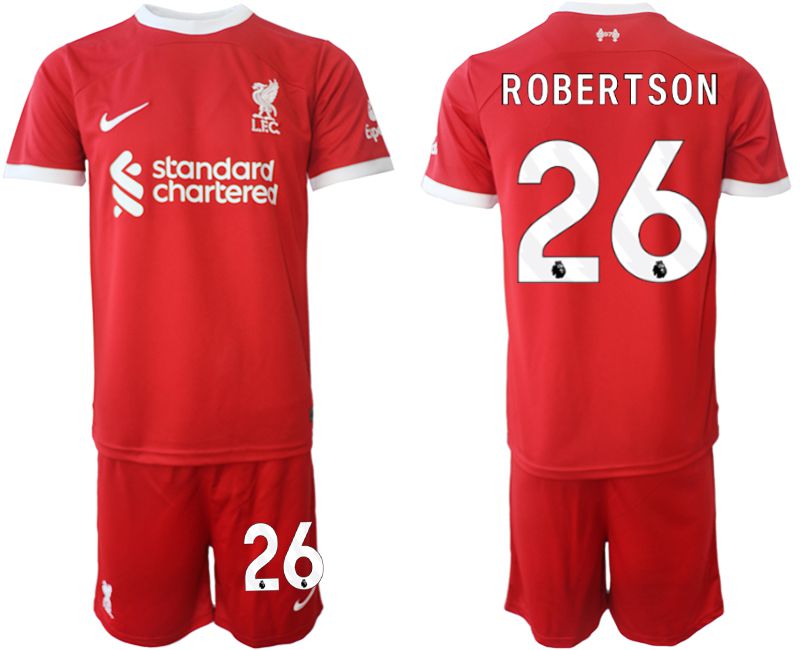Men 2023-2024 Club Liverpool home red 26 Soccer Jersey